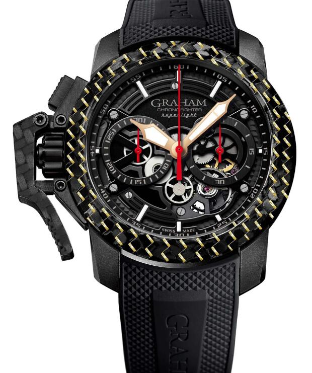 Graham CHRONOFIGHTER SUPERLIGHT CARBON SKELETON 2CCBK.B25B.K92K Replica Watch